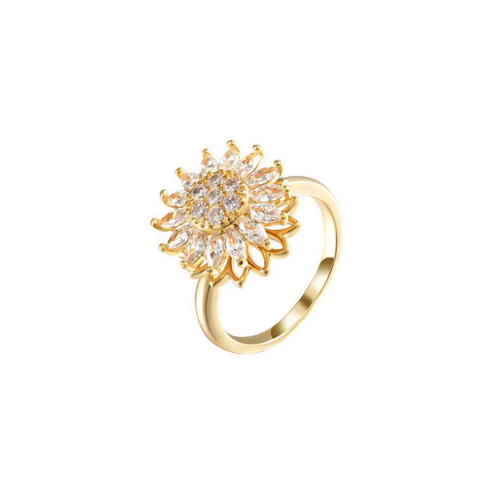 Sunflower Spinning Ring