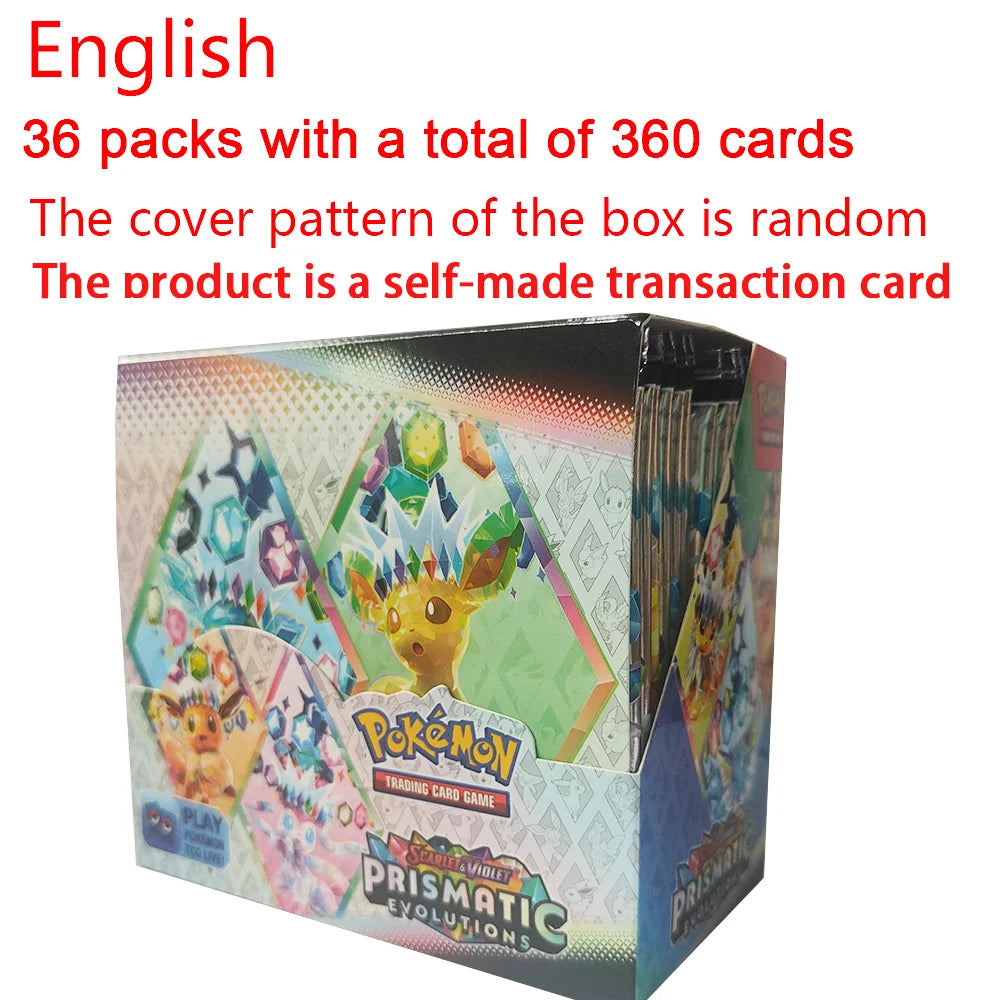 360Pcs Pokemon Card Destined Rivals Prismatic Evolutions Scarlet Violet 151 PALDEAN English Booster Battle Transaction Card