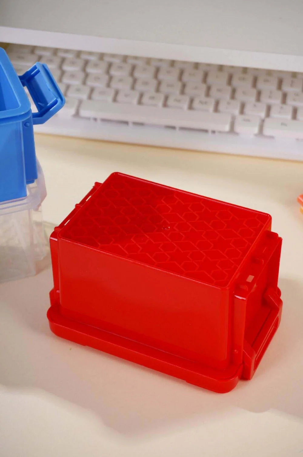 Genuine Sanrio Hello Kitty 3 Color Stackable Storage Box Cute Desk Organizer for Stationery Cosmetics Office School Gifts