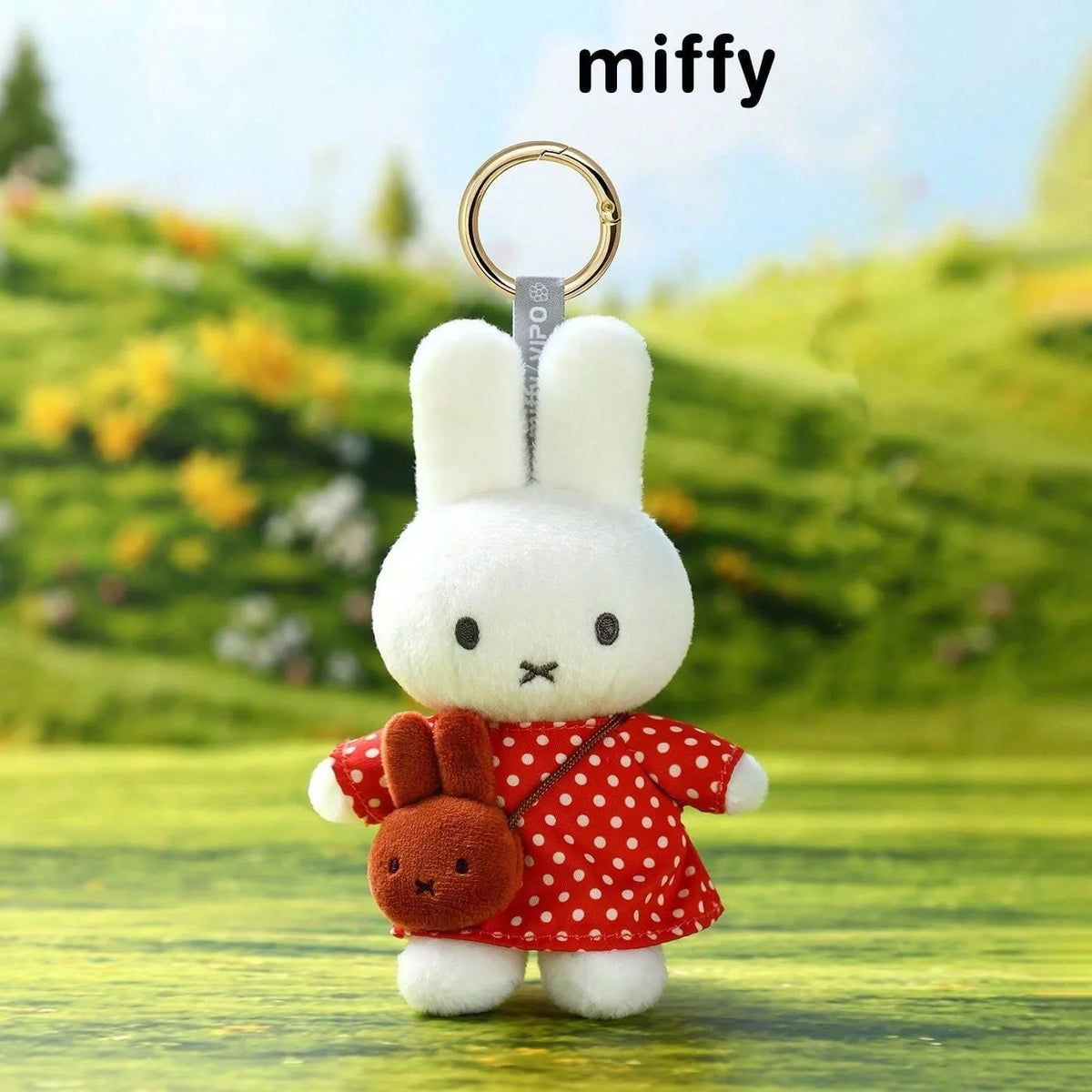 Miffy Travel Series Plush Keychain - Cute Soft Stuffed Bunny Bag Charm, Kawaii Collectible Pendant Gift for Fans
