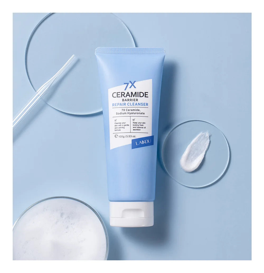 7X Ceramide Barrier Repair Facial Cleanser 100g,Deep Cleaning Oil Control Face Cleanser,Moisturizer Nourish Korean Cosmetics