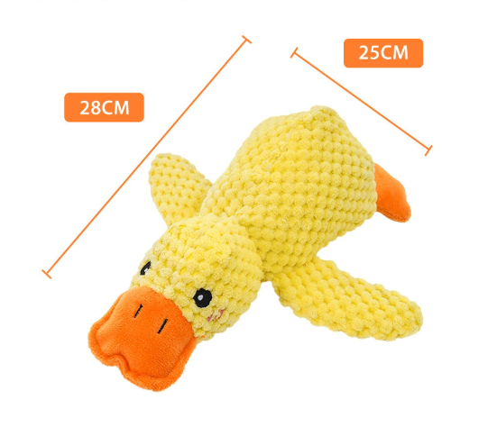 Squeaky Plush Duck Pet Toy
