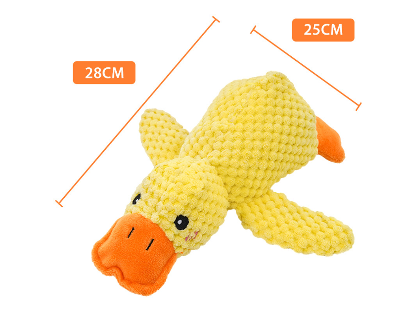 Squeaky Plush Duck Pet Toy