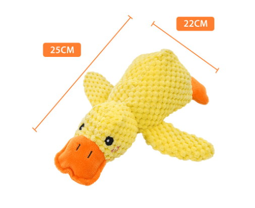 Squeaky Plush Duck Pet Toy