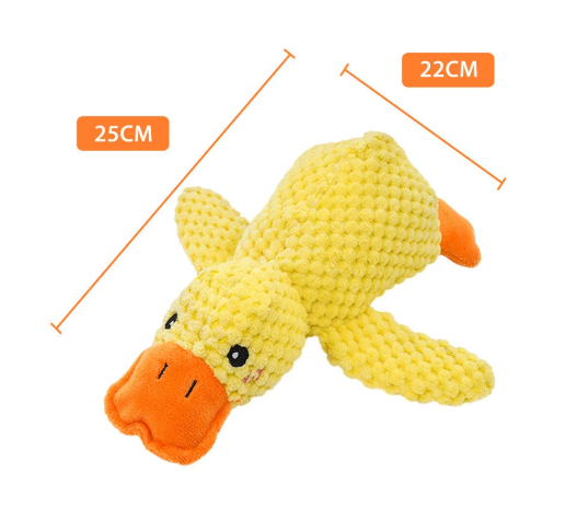Squeaky Plush Duck Pet Toy