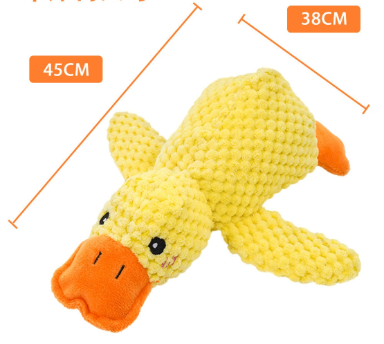 Squeaky Plush Duck Pet Toy