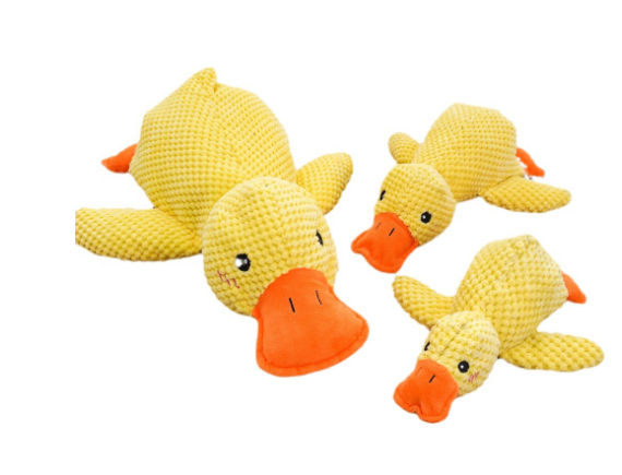 Squeaky Plush Duck Pet Toy