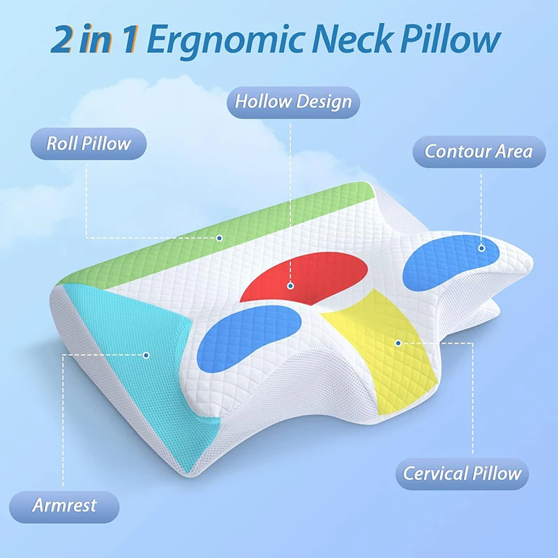 Contoured Memory Foam Neck Pillow