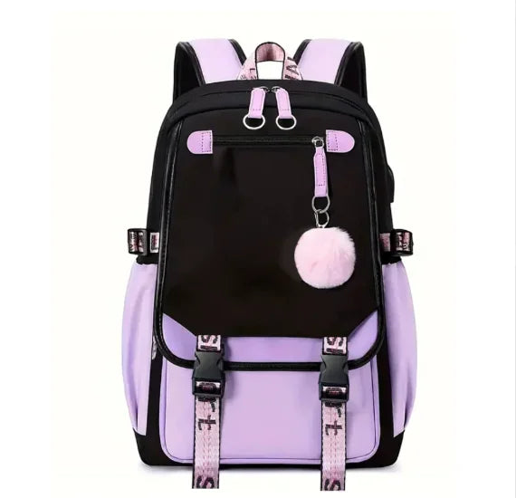 Fashion Women Men Rucksack Travel Bag Mochila Backpacks Teenager USB Charging Laptop Backpack