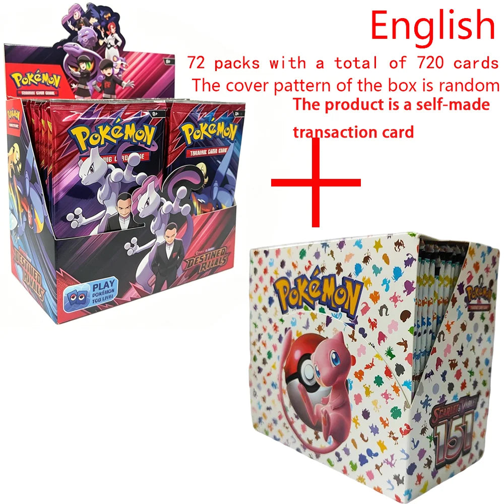 360Pcs Pokemon Card Destined Rivals Prismatic Evolutions Scarlet Violet 151 PALDEAN English Booster Battle Transaction Card
