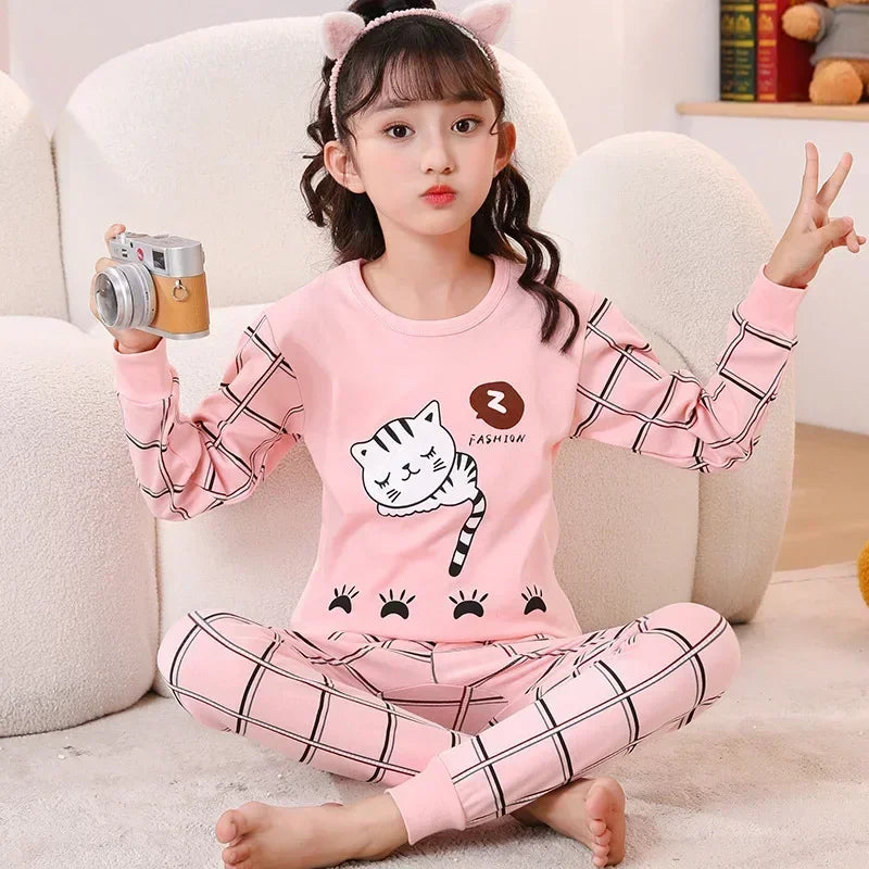 Kids Pajamas for Boys 2 3 4 5 6 7 8 9 10 11 12 14 Years Cotton Sleepwear Set Dinosaur Pyjamas Green Children Pijamas Clothing