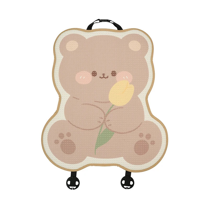 Cute Cartoon Women's Car Seat Cover Universal Auto Interior Accessories Fashion Anti Slip Breathable Girl Car Cushion Cover