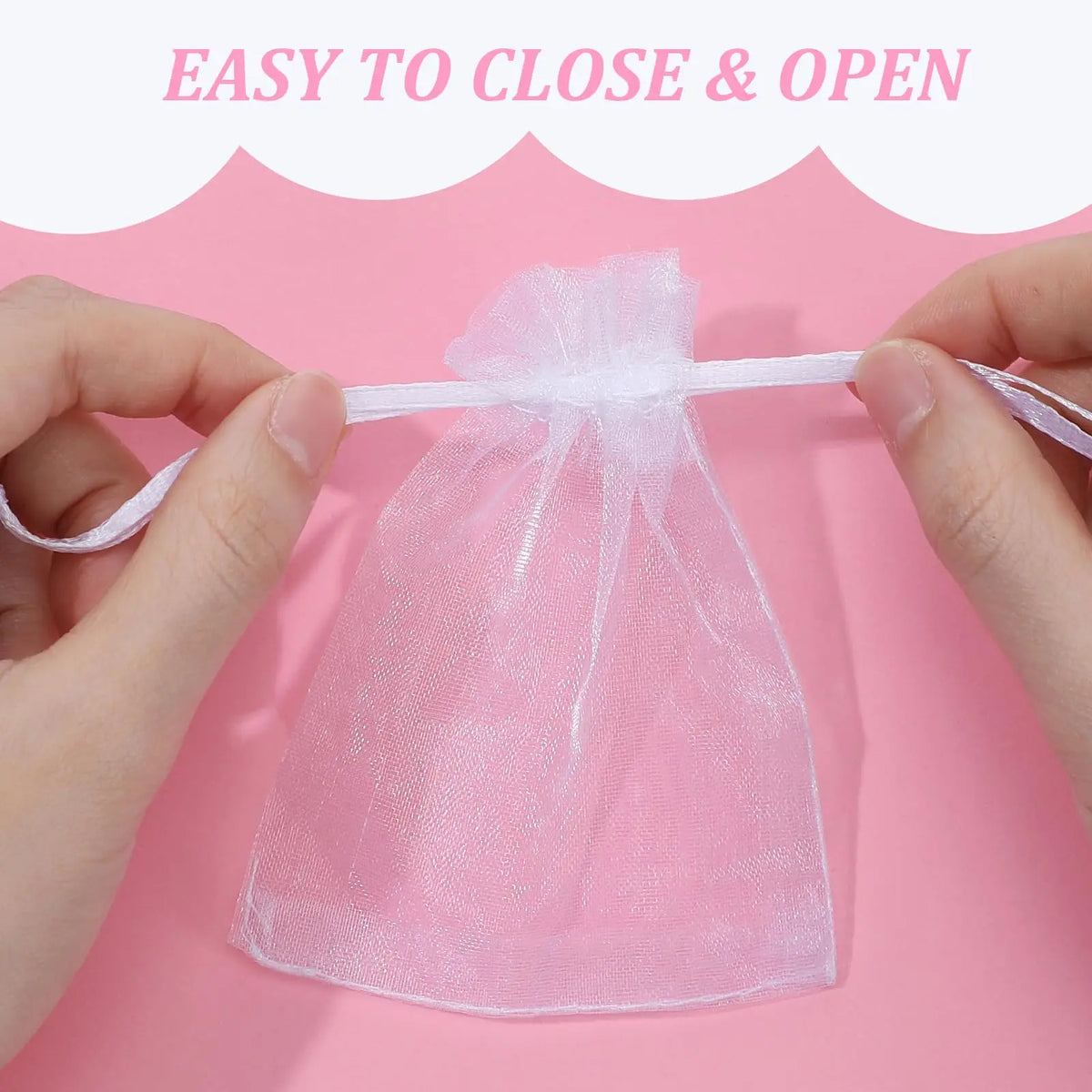 100pcs Organza Christmas Gift Bags Drawstring Jewelry Packing For Candy Jewelry Bag Packing Wedding Gift Bags Organza Bag