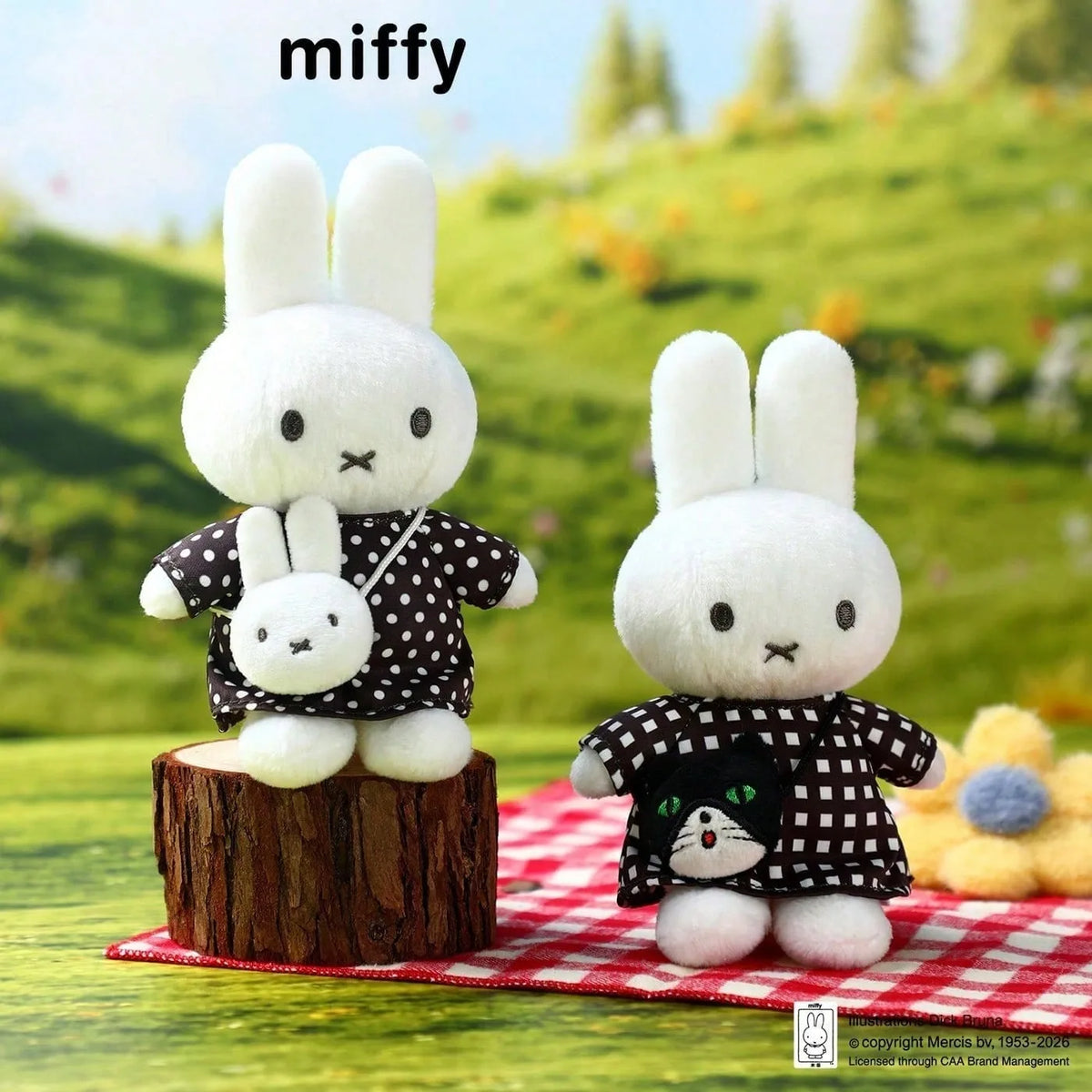 Miffy Travel Series Plush Keychain - Cute Soft Stuffed Bunny Bag Charm, Kawaii Collectible Pendant Gift for Fans