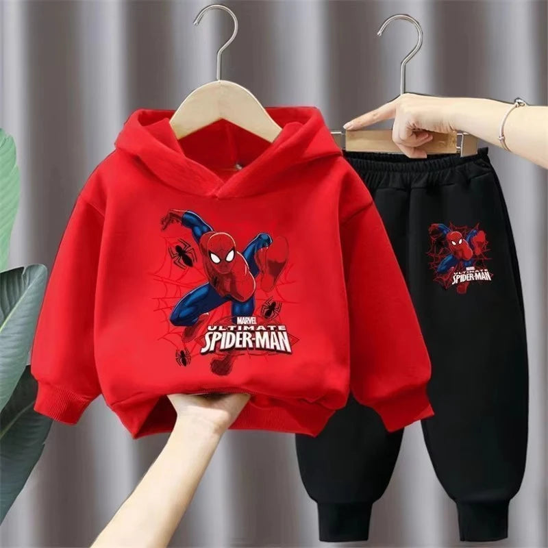 Spring Autumn Children's Clothing Sets Boys Cartoon Sweatshirts and Sweatpants 2pcs Sets Kids Hoodied Sport Pullover Tracksuits