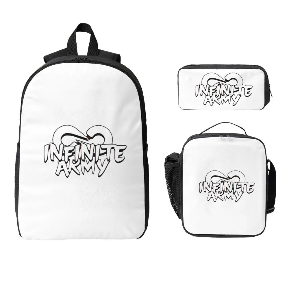 Caylus Backpack Student Boys Girls BookBag School Bag Computer Shoulder Bags 3ps Insulated Lunch Bag Pencil Case
