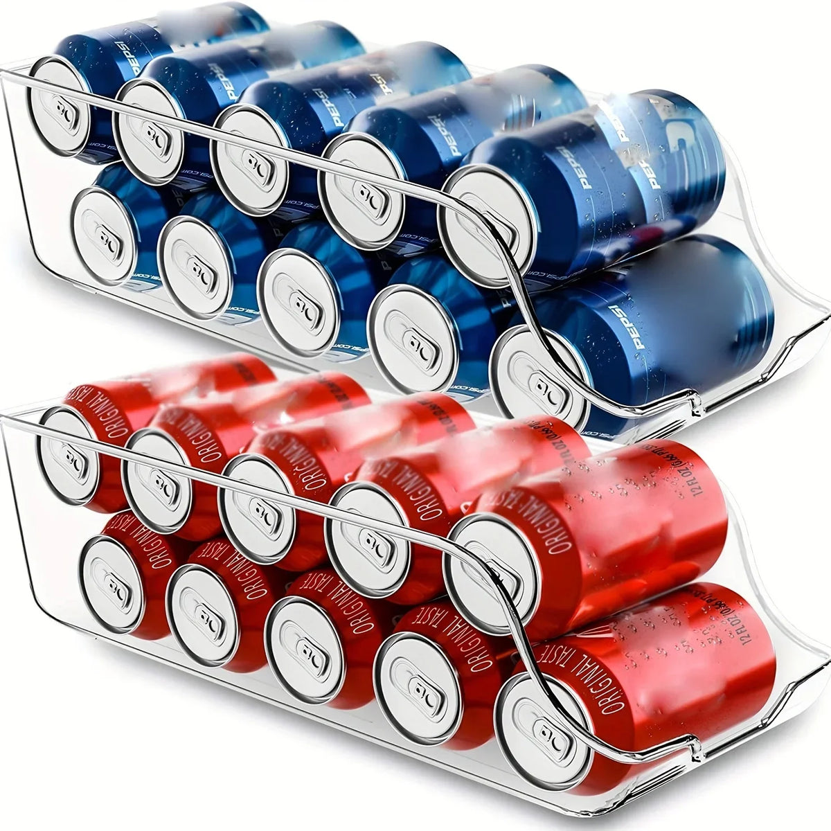 Refrigerator Storage Box Fridge Organizer Kitchen Storage Cans Soda Cans Storage Cans Basket Storage Containers Pantry Organizer