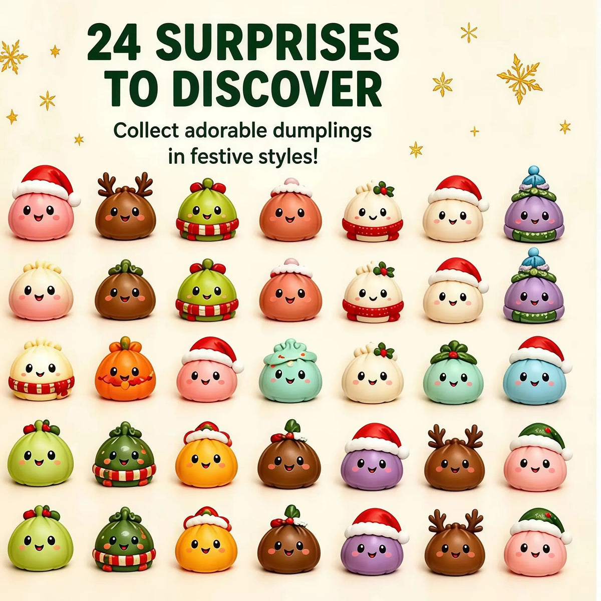 Christmas Squishy Advent Calendar 2026, Fidget Countdown Calendar Surprises Sensory Fidget for Adult Christmas Party Favors Gift
