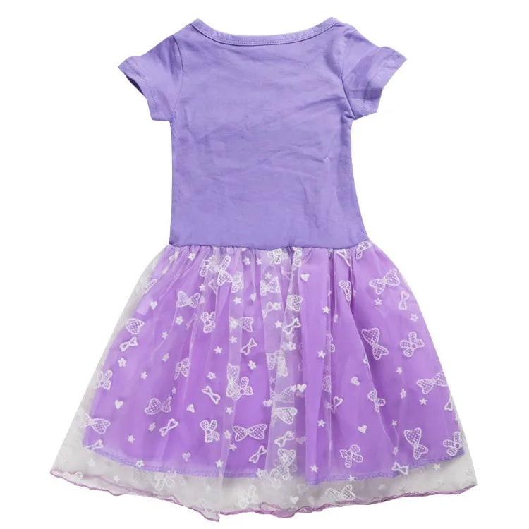 Kid-e-cats Clothes Kids Three Kitten Russian Cartoon Clothing Baby Girl Halloween Costume Dresses Children Princess Vestidos Bag
