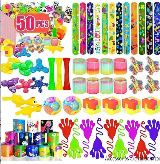 Kids Fidget Toys Party Favors Pack - Sensory Set Gifts with Stickers Goodie Bag Fillers Treasure Box Classroom Prizes for School