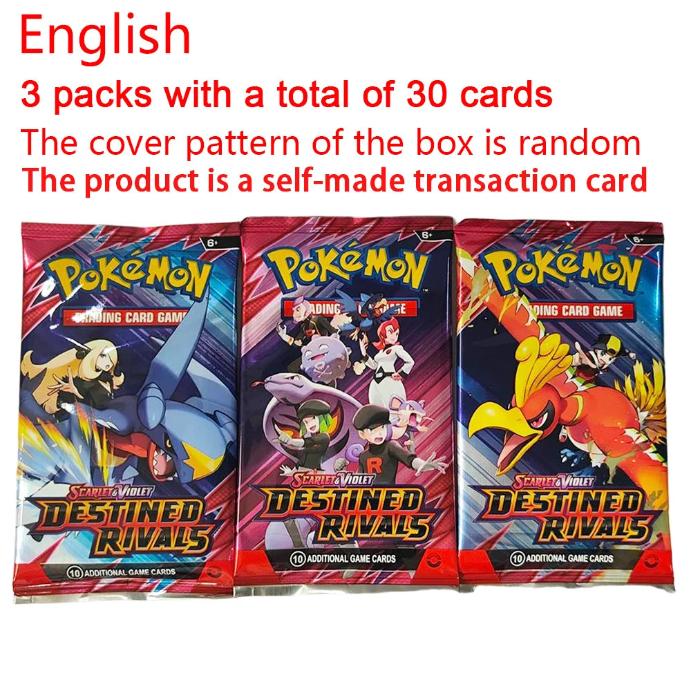 360Pcs Pokemon Card Destined Rivals Prismatic Evolutions Scarlet Violet 151 PALDEAN English Booster Battle Transaction Card