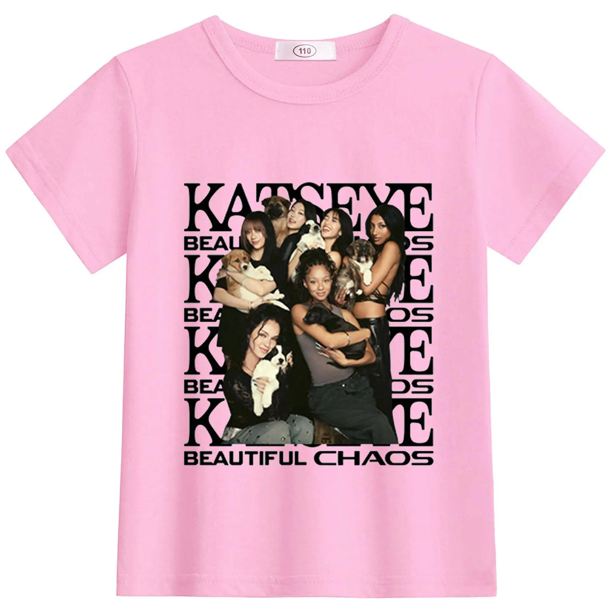 New KATSEYE Children's Summer Clothing for Infants and Toddlers - Round-neck, Lightweight, Short-sleeved T-shirt Top