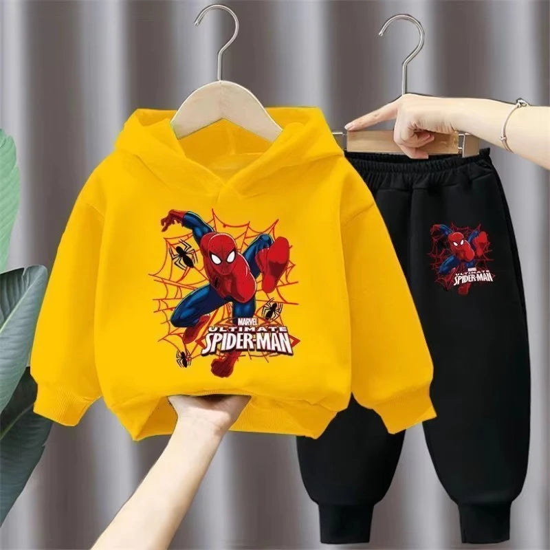 Spring Autumn Children's Clothing Sets Boys Cartoon Sweatshirts and Sweatpants 2pcs Sets Kids Hoodied Sport Pullover Tracksuits