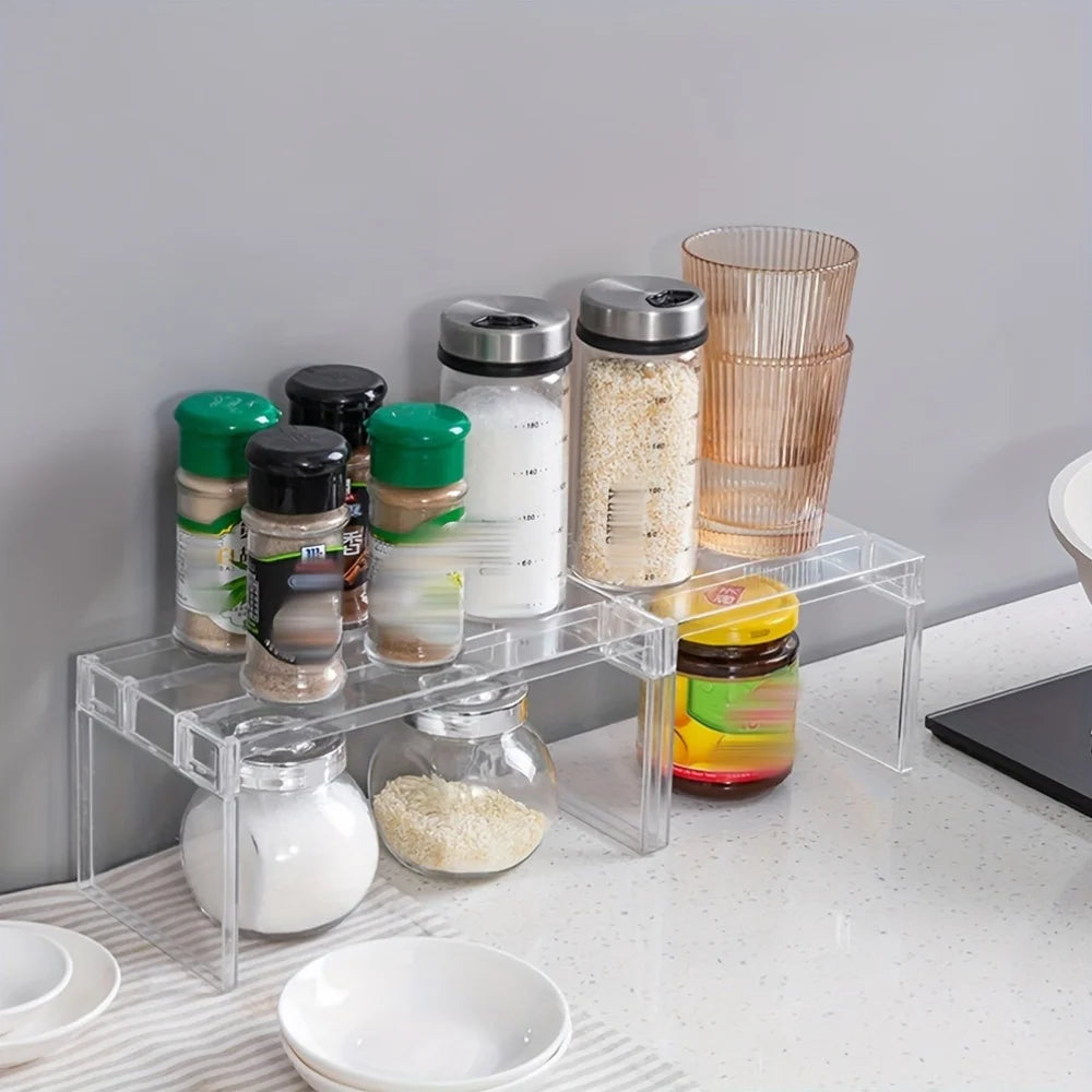 1 Layered Shelf, Refrigerator Storage Shelf, Kitchen Storage Shelf, Toy Figurine Storage Shelf, Cosmetics Layered Storage Shelf