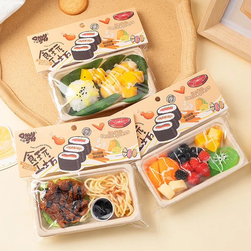 Squishy Food Simulation Fried Chicken Taba Squishy Toys Dumpling Sushi Mochi Squishy Stress Toy Squeeze Fidget Squish Gift