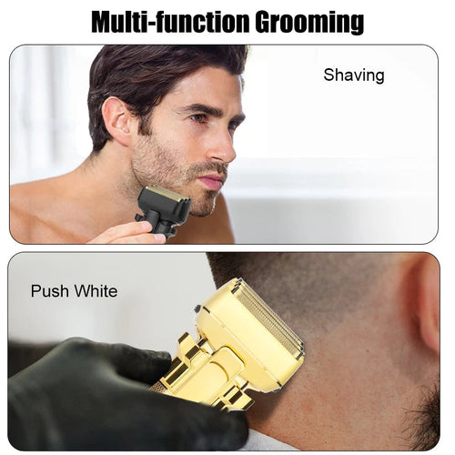 High Power Men's Electric Shaver Portable Rechargeable Hair Clipper