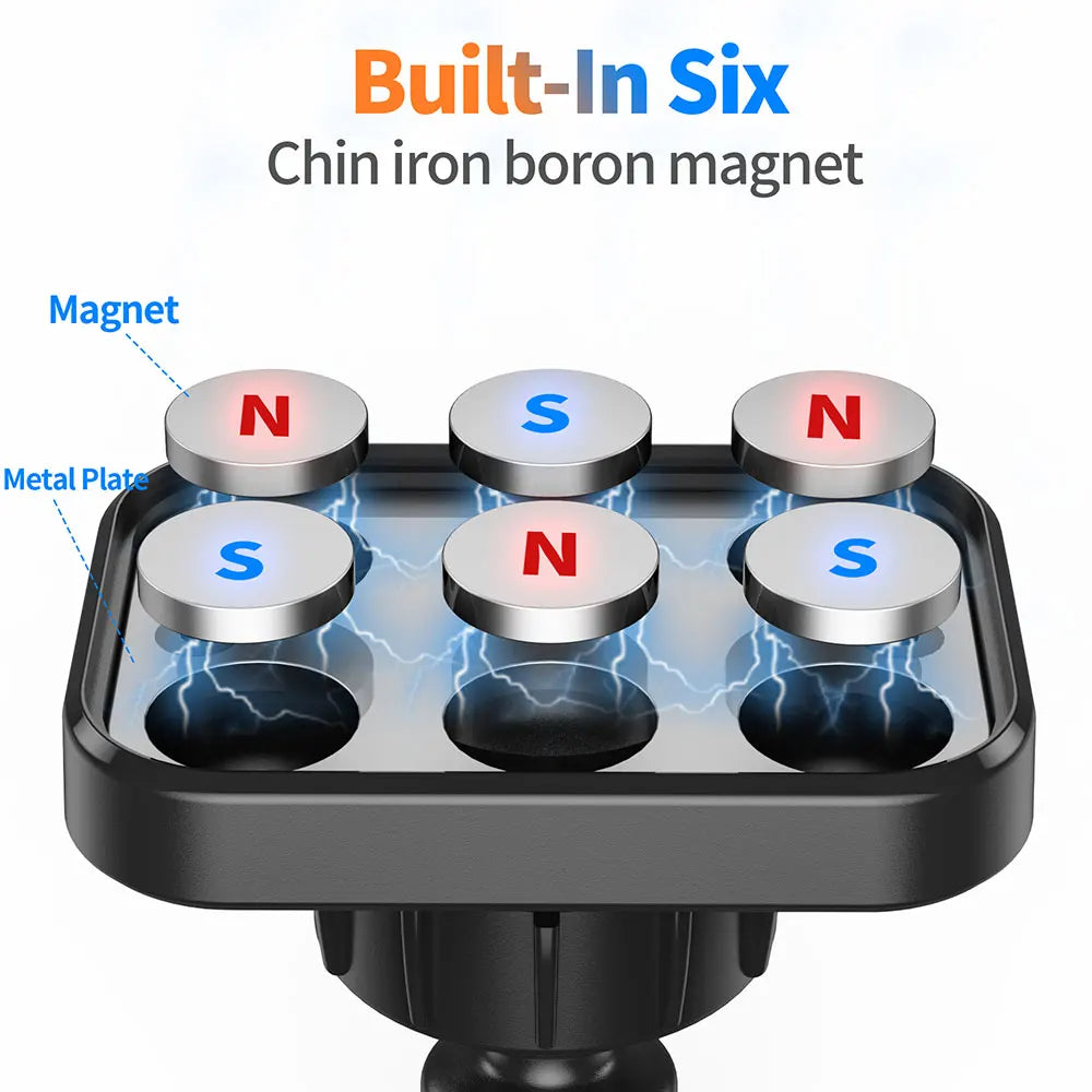 Magnetic Phone Holder Car [Enjoy Never Fall], Fit Magnetic Car Phone Mount Dashboard Curved Surfaces Adhesive Magnets Stands