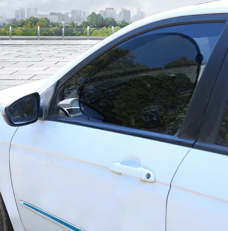 2pc Car Window Sunshade Cover Sun UV Protection Auto Front Rear Black Window Curtain Side Glass Mesh Sunshades Accessories