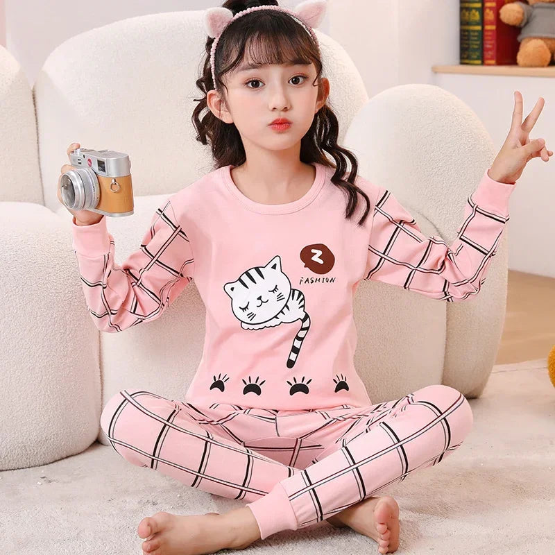 Kids Pajamas for Boys 2 3 4 5 6 7 8 9 10 11 12 14 Years Cotton Sleepwear Set Dinosaur Pyjamas Green Children Pijamas Clothing
