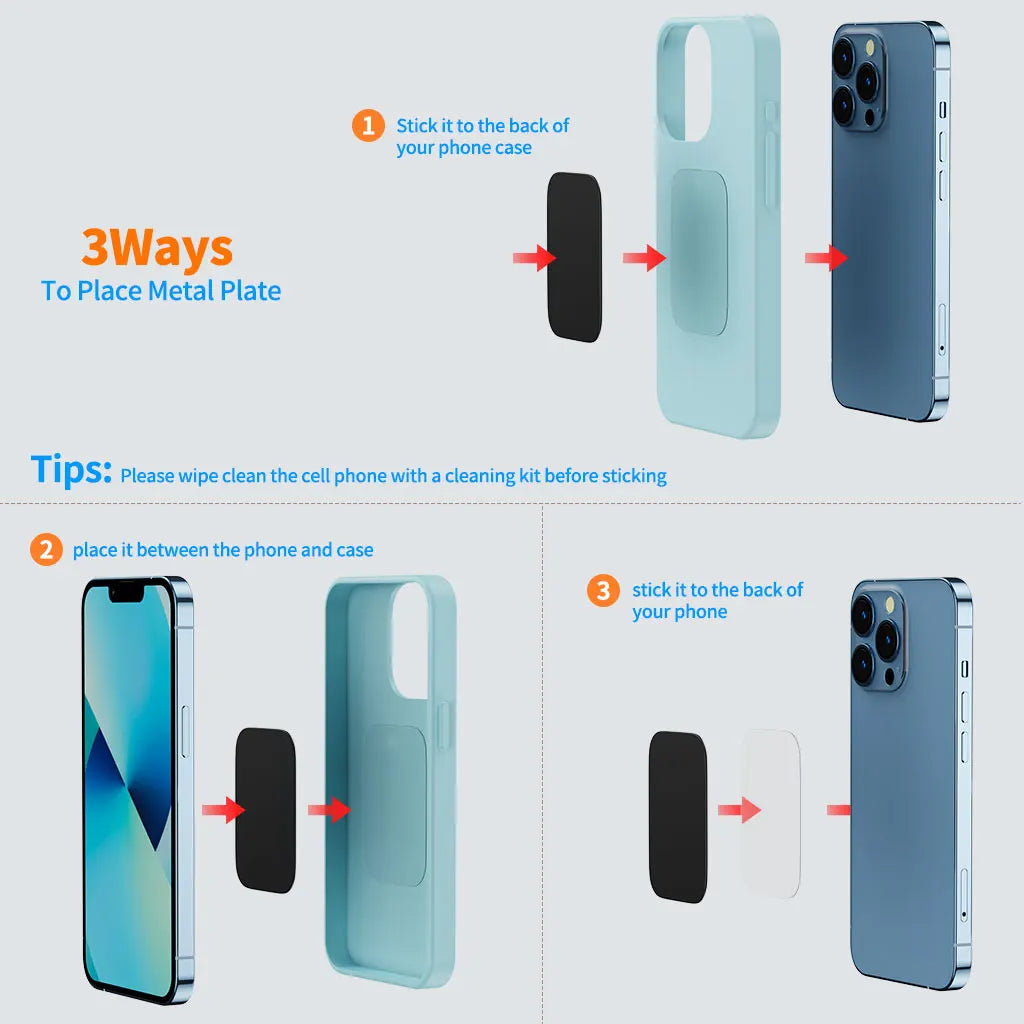 Magnetic Phone Holder Car [Enjoy Never Fall], Fit Magnetic Car Phone Mount Dashboard Curved Surfaces Adhesive Magnets Stands