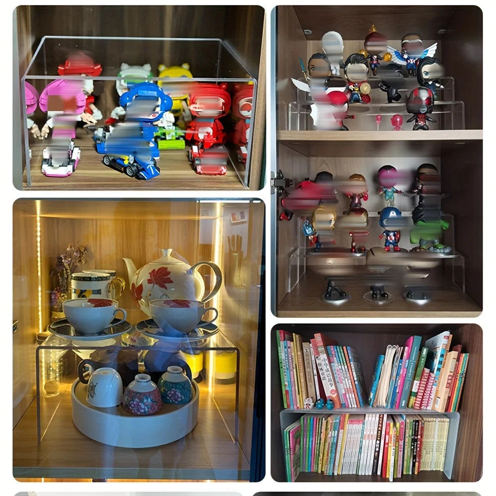 1 Layered Shelf, Refrigerator Storage Shelf, Kitchen Storage Shelf, Toy Figurine Storage Shelf, Cosmetics Layered Storage Shelf