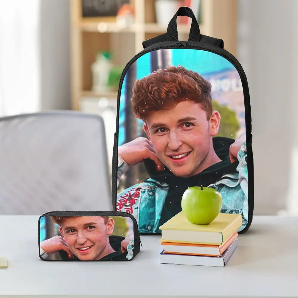 Caylus Backpack Student Boys Girls BookBag School Bag Computer Shoulder Bags 3ps Insulated Lunch Bag Pencil Case