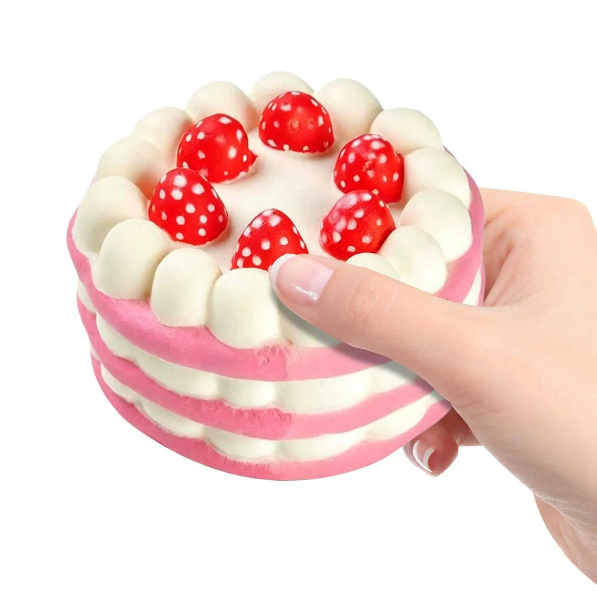 Slow-Rising Strawberry Cake Squish Y Toy, Sensory Fidget For Kids Stress Relief Squeeze Toy, Party Favors For Home School Office