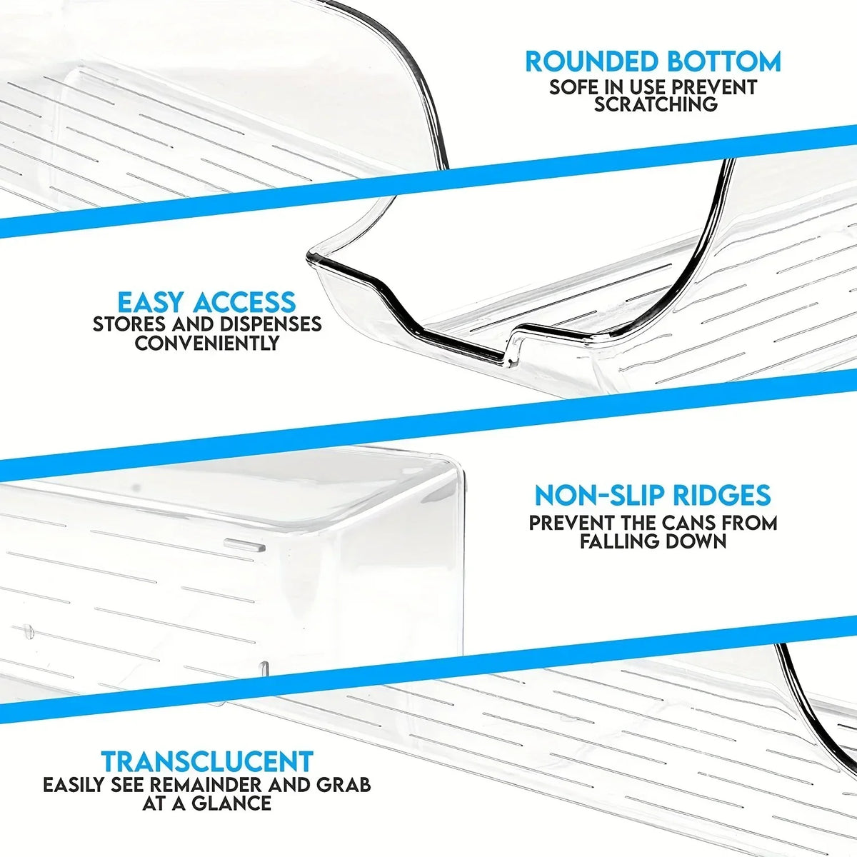 Refrigerator Storage Box Fridge Organizer Kitchen Storage Cans Soda Cans Storage Cans Basket Storage Containers Pantry Organizer