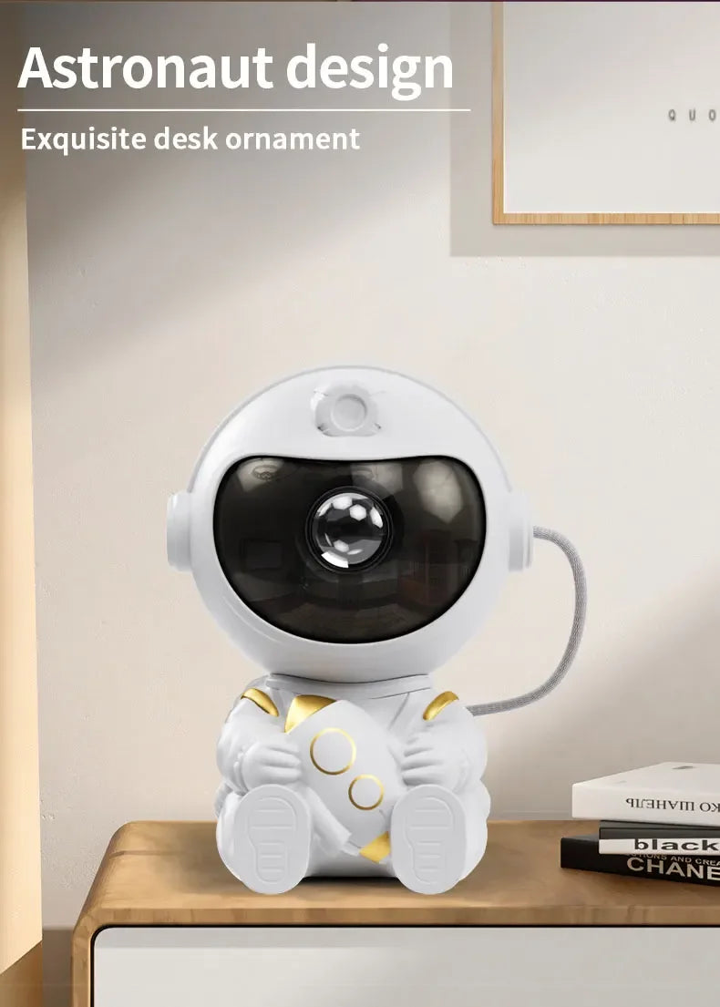 Remote Control Astronaut Galaxy Projector Night Light 360° Rotatable Nebula Star Lamp for Kids Bedroom Party Ceiling Decor