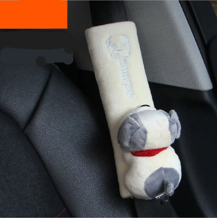 Cute Animal Car Seat Belt Pads Universal Car Seat Shoulder Strap Pad Cushion Cover Car Belt Protector Safety Belt Cover