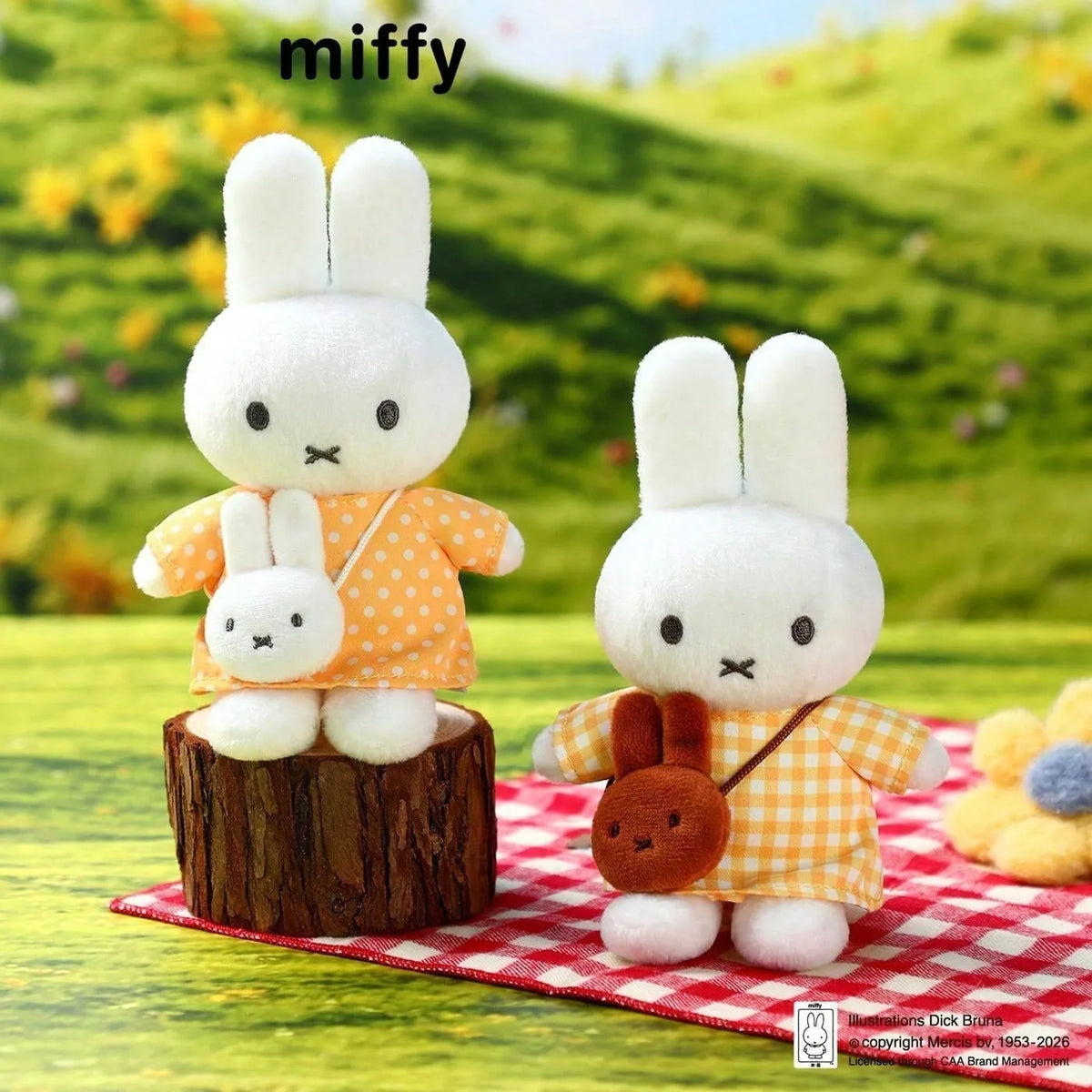 Miffy Travel Series Plush Keychain - Cute Soft Stuffed Bunny Bag Charm, Kawaii Collectible Pendant Gift for Fans
