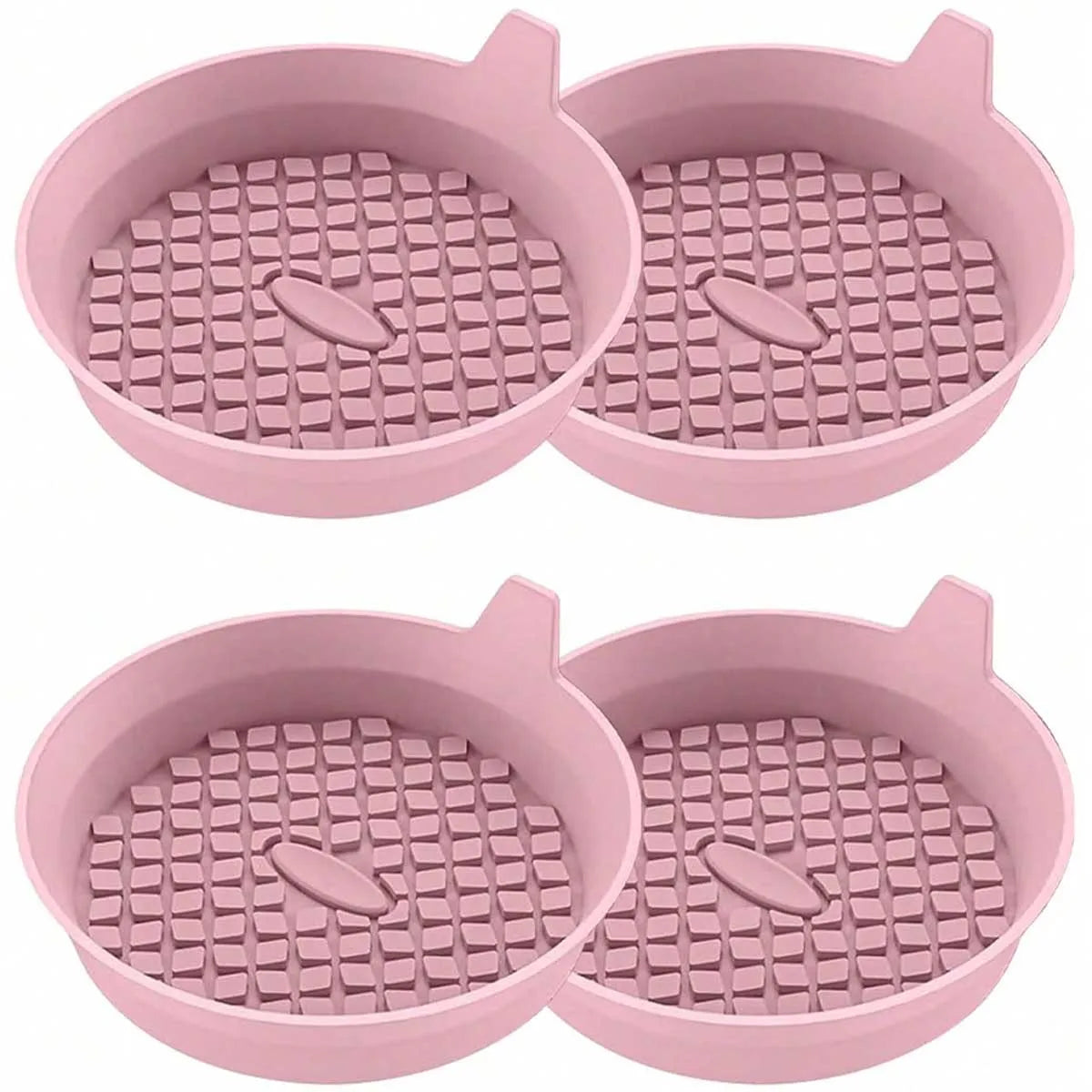 Car Coaster, Silicone Car Coaster - Universal Anti-Slip Recessed Car Interior Accessories - Car Cup Holder Plug-In Coaster