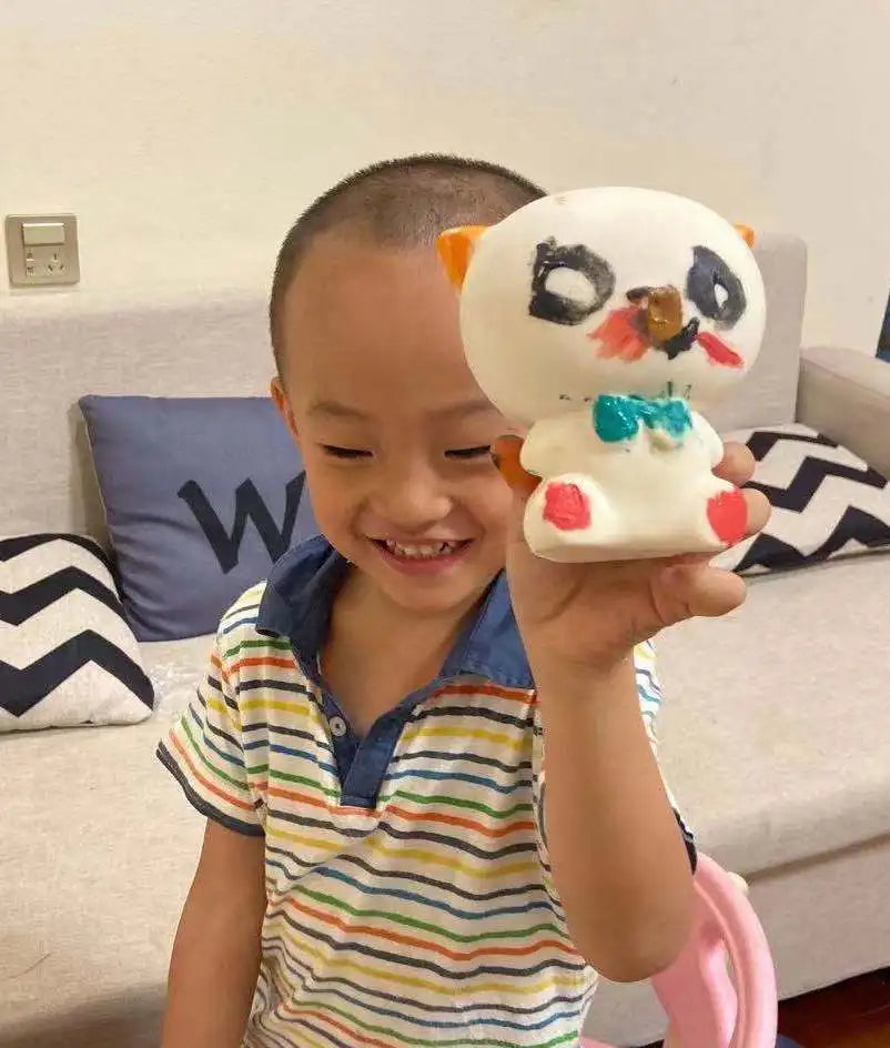 DIY Blank Squishy Toys,Slow Rise White Squishy Antistress Anxiety Anti Stress Relief Toys For Kids Children Painting ADHD Autism
