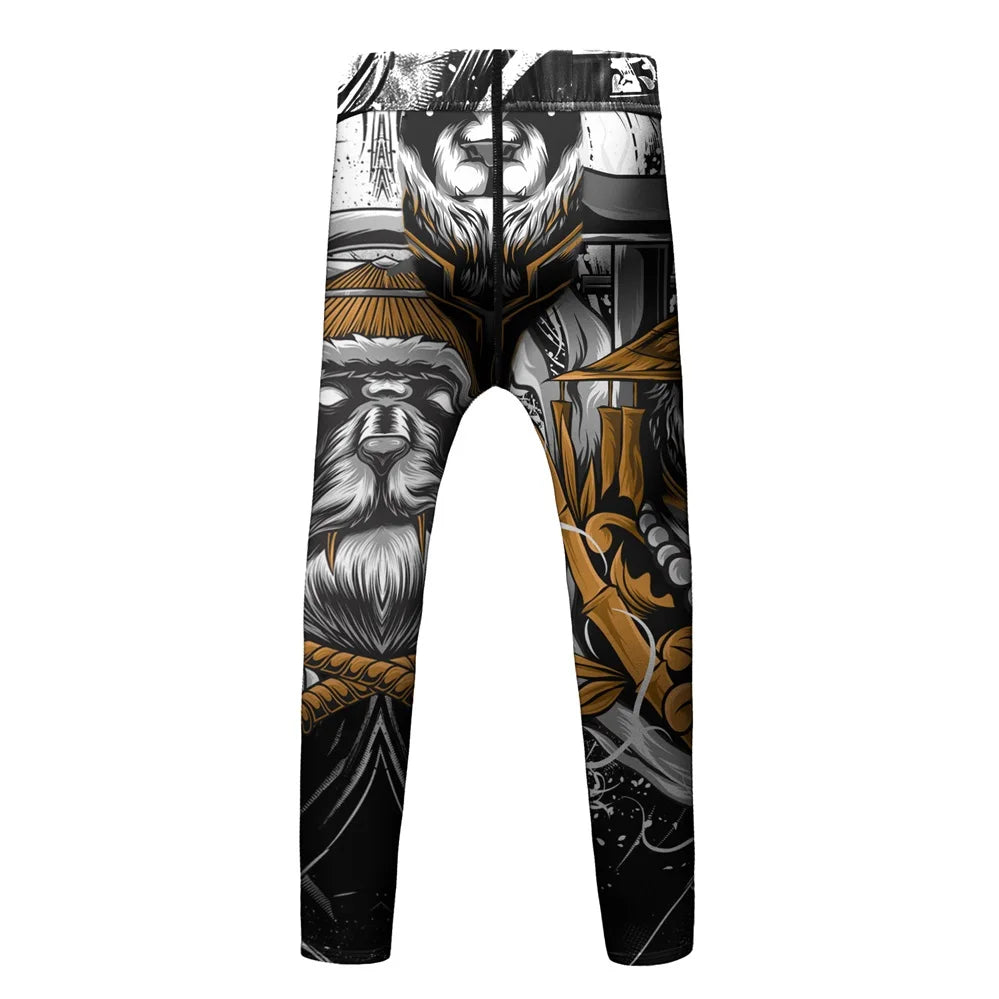 Compression Jersey MMA BJJ Fashion Boys Sets Baby Girl Clothing Set Kids Shorts Sports Bear Sweatshirt Pants 4Pcs Suits Outfits