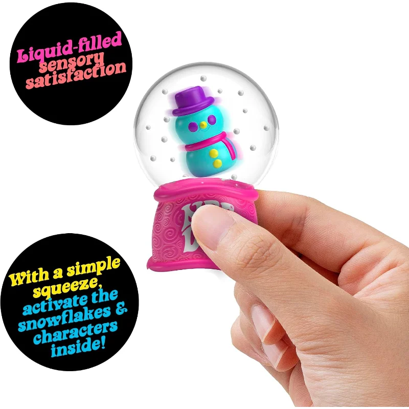 New NeeDoh Squish Flow Snow Globe Crunch Stress Relief Toy Squeeze Toy Nice Cube Sensory Toy for Adults Gifts