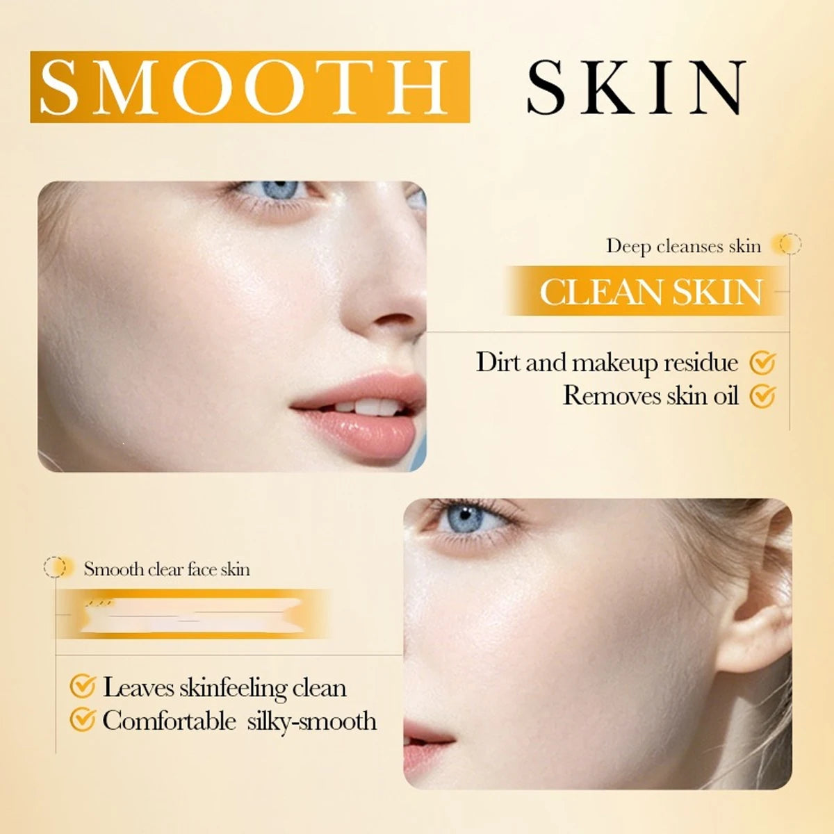 Vitamin C Turmeric Cleansing Milk Refreshing,  Soothing and Moisturizing Skin Plant Extract Warm Moisturizing Cleansing Milk