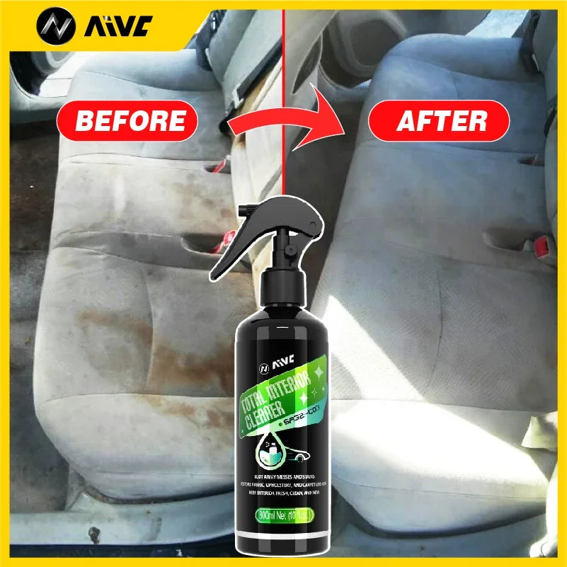Car Foam Cleaner Interior Stain Removal Multifunctional Leather Seat Roof Fabric Cleaning Spray Maintenance Wash