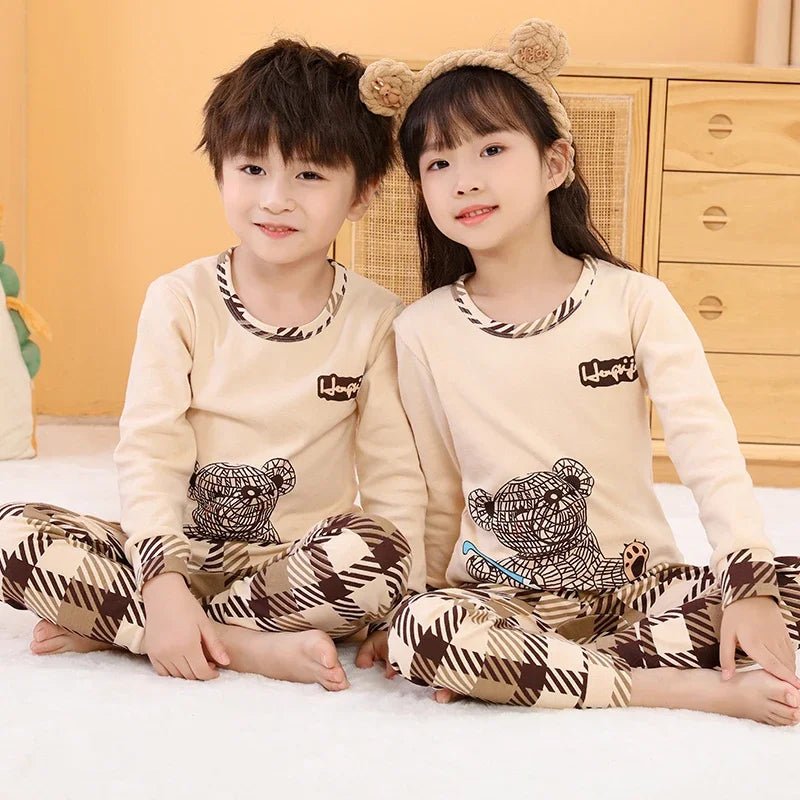 Kids Pajamas for Boys 2 3 4 5 6 7 8 9 10 11 12 14 Years Cotton Sleepwear Set Dinosaur Pyjamas Green Children Pijamas Clothing