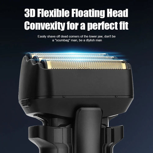 High Power Men's Electric Shaver Portable Rechargeable Hair Clipper
