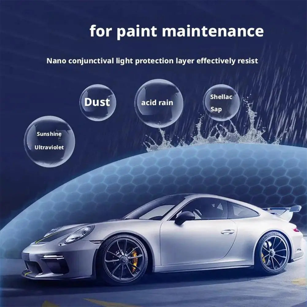 3in1 Car Spray Quick Coat Waterless Wash Long Lasting Protection for Auto Paint Plastic Glass Restores Shine Prevents Oxidation